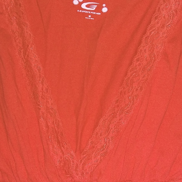 ❤💙Lace trim Red Sox Top❤💙 - Picture 9 of 9